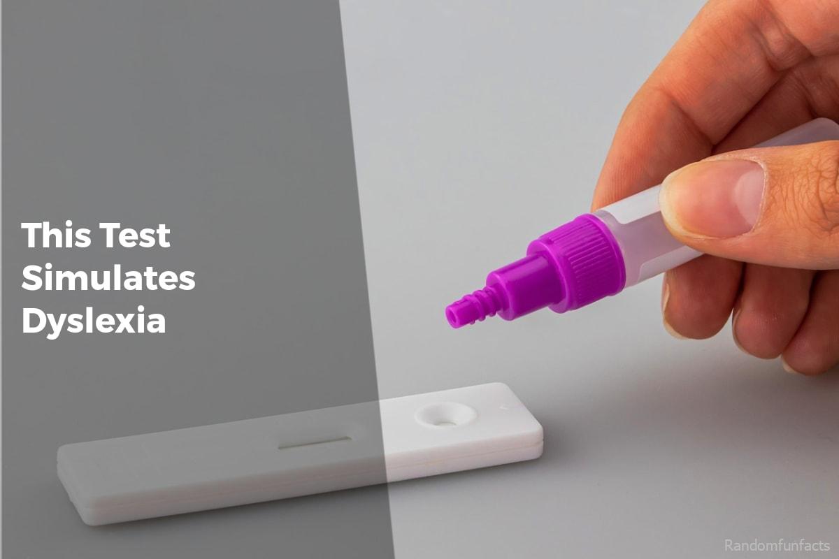 This Test Simulates Dyslexia - Facts